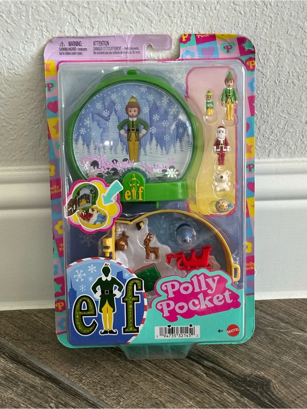 Polly Pocket x Elf Buddy the Elf Holiday Compact Playset NEW Sealed Mattel